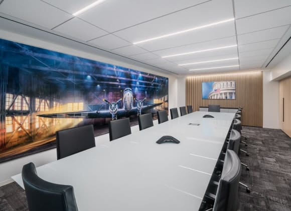 Modern conference room in Washington D.C. office representing government affairs and policy strategy