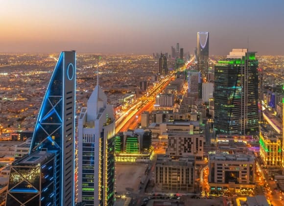 Riyadh skyline representing Civix Partners international presence in Saudi Arabia